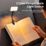 Mini lampada da lettura a clip con luce di riempimento