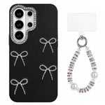 Custodia per telefono IMD color dopamina galvanizzata con cinturino da polso con perline, delicata sulla pelle., For Galaxy S23 Ultra 5G