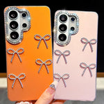 Custodia per telefono IMD color dopamina galvanizzata con cinturino da polso con perline, delicata sulla pelle., For Galaxy S23 Ultra 5G