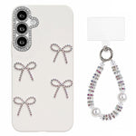 Custodia per telefono IMD color dopamina galvanizzata con cinturino da polso con perline, delicata sulla pelle., For Galaxy A15 5G, For Galaxy A55 5G, For Galaxy A35 5G