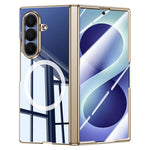 Custodia magnetica trasparente antiurto per telefono con rivestimento galvanico., For Galaxy Z Fold8 5G, For Galaxy Z Fold8 Ultra 5G, For Galaxy Z Flip8 5G