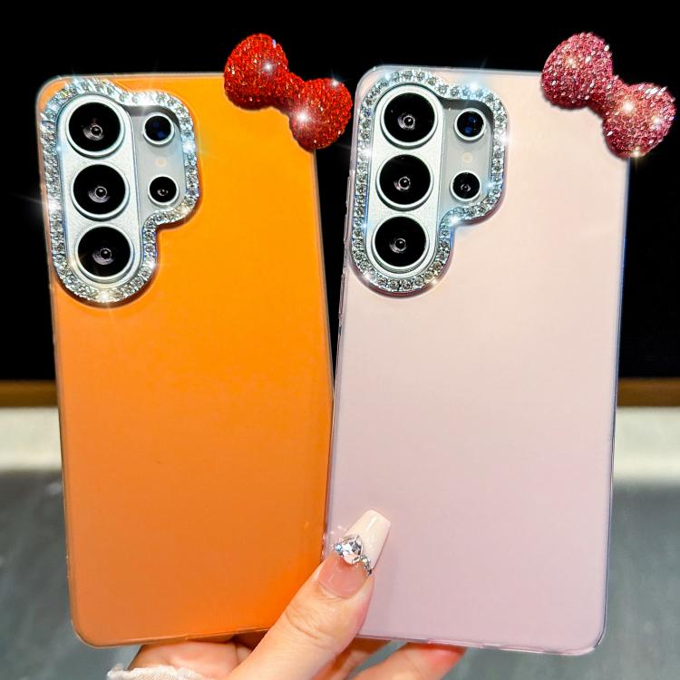 Simpatica custodia per telefono con fiocco color dopamina, adatta alla pelle sensibile, con cinturino da polso di perline., For Galaxy A15 5G, For Galaxy A55 5G, For Galaxy A35 5G