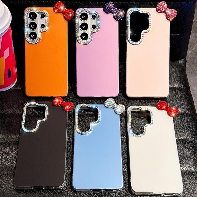 Simpatica custodia per telefono con fiocco color dopamina, adatta alla pelle sensibile, con cinturino da polso di perline., For Galaxy A15 5G, For Galaxy A55 5G, For Galaxy A35 5G