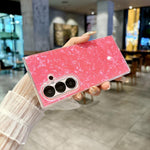 Custodia per telefono con texture a conchiglia perlata, For Galaxy Z Fold8 Ultra 5G