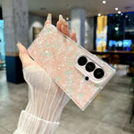 Custodia per telefono con texture a conchiglia perlata, For Galaxy Z Fold8 Ultra 5G