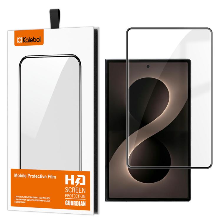 Pellicola in vetro temperato HD Kalebol ad alto contenuto di alluminio, serigrafata a copertura totale, anti-impronta, con bordo nero., For Galaxy Z Fold8 5G Outer Screen, For Galaxy Z Fold8 Ultra 5G Outer Screen, For Galaxy Z Flip8 5G Outer Screen