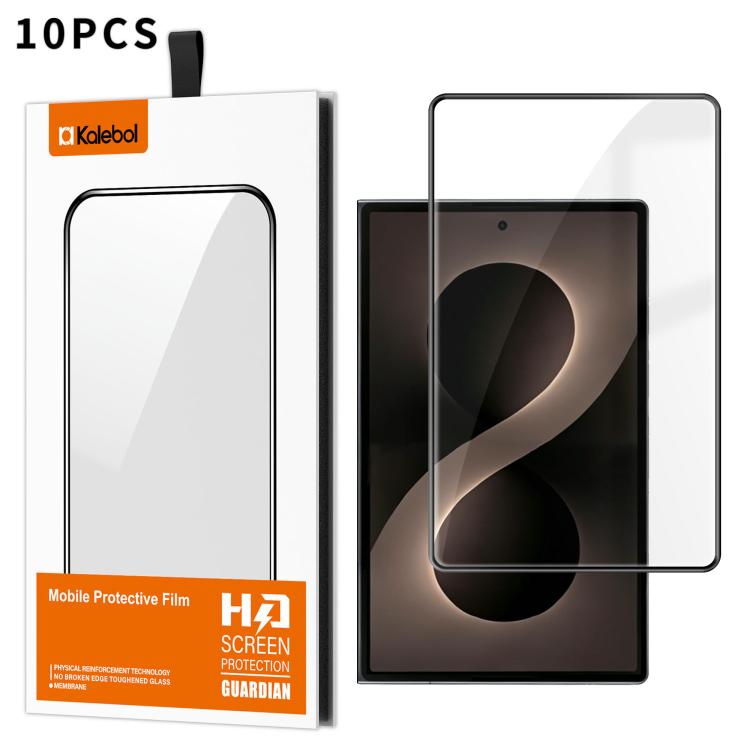 Kalebol - Confezione da 10 pellicole in vetro temperato HD ad alto contenuto di alluminio, serigrafate, a copertura totale, anti-impronta, con bordo nero., For Galaxy Z Fold8 5G Outer Screen, For Galaxy Z Fold8 Ultra 5G Outer Screen                    ...