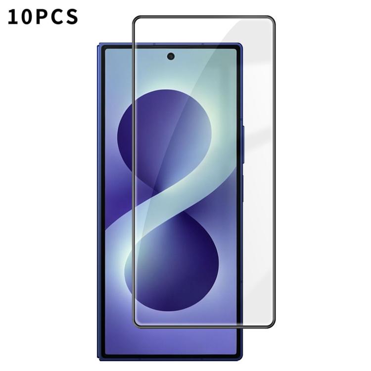Kalebol - Confezione da 10 pellicole in vetro temperato HD ad alto contenuto di alluminio, serigrafate, a copertura totale, anti-impronta, con bordo nero., For Galaxy Z Fold8 5G Outer Screen, For Galaxy Z Fold8 Ultra 5G Outer Screen                    ...