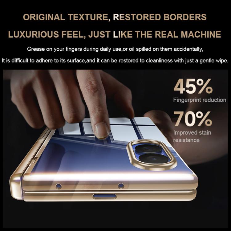 Custodia per telefono trasparente con cerniera e rivestimento galvanico., For Galaxy Z Fold8 5G, For Galaxy Z Fold8 Ultra 5G