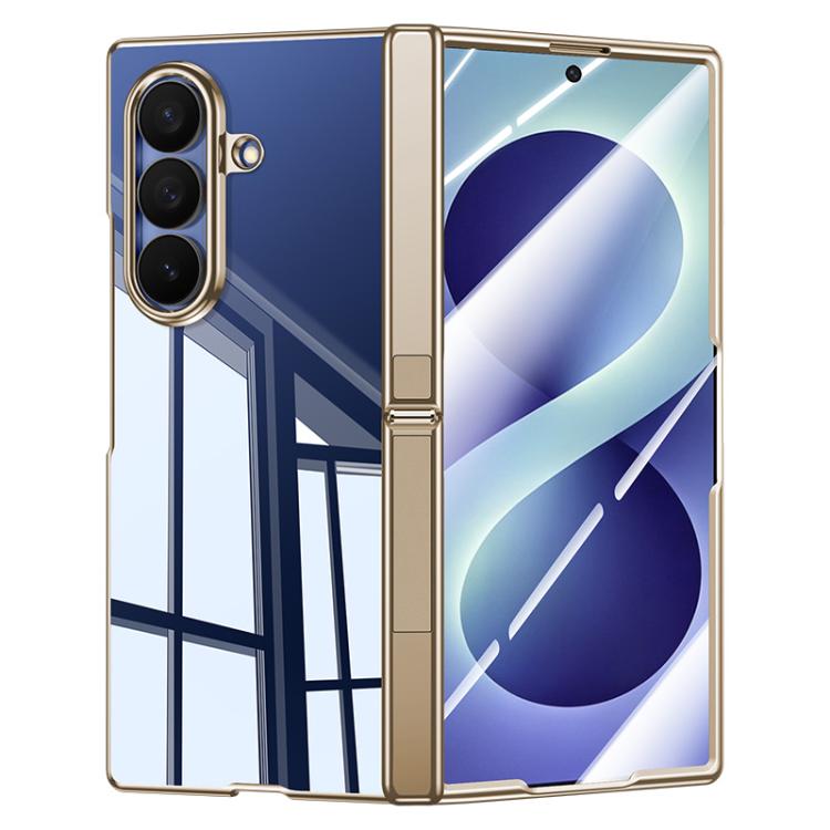 Custodia per telefono trasparente con cerniera e rivestimento galvanico., For Galaxy Z Fold8 5G, For Galaxy Z Fold8 Ultra 5G