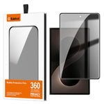 Pellicola per vetri temperati Kalebol ad alto contenuto di alluminio, serigrafata a copertura totale con bordo nero e privacy., For Galaxy Z Fold8 5G Outer Screen, For Galaxy Z Fold8 Ultra 5G Outer Screen, For Galaxy Z Flip8 5G Outer Screen