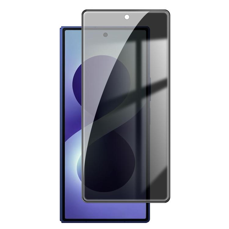 Pellicola per vetri temperati Kalebol ad alto contenuto di alluminio, serigrafata a copertura totale con bordo nero e privacy., For Galaxy Z Fold8 5G Outer Screen, For Galaxy Z Fold8 Ultra 5G Outer Screen, For Galaxy Z Flip8 5G Outer Screen