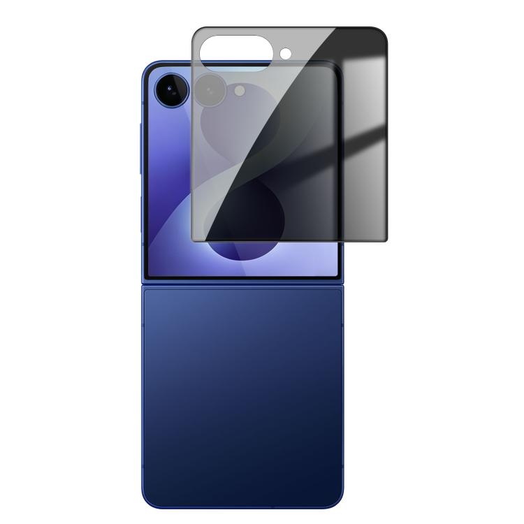 Pellicola per vetri temperati Kalebol ad alto contenuto di alluminio, serigrafata a copertura totale con bordo nero e privacy., For Galaxy Z Fold8 5G Outer Screen, For Galaxy Z Fold8 Ultra 5G Outer Screen, For Galaxy Z Flip8 5G Outer Screen