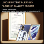 Custodia per telefono magnetica con cerniera trasparente galvanizzata., For Galaxy Z Fold8 5G, For Galaxy Z Fold8 Ultra 5G