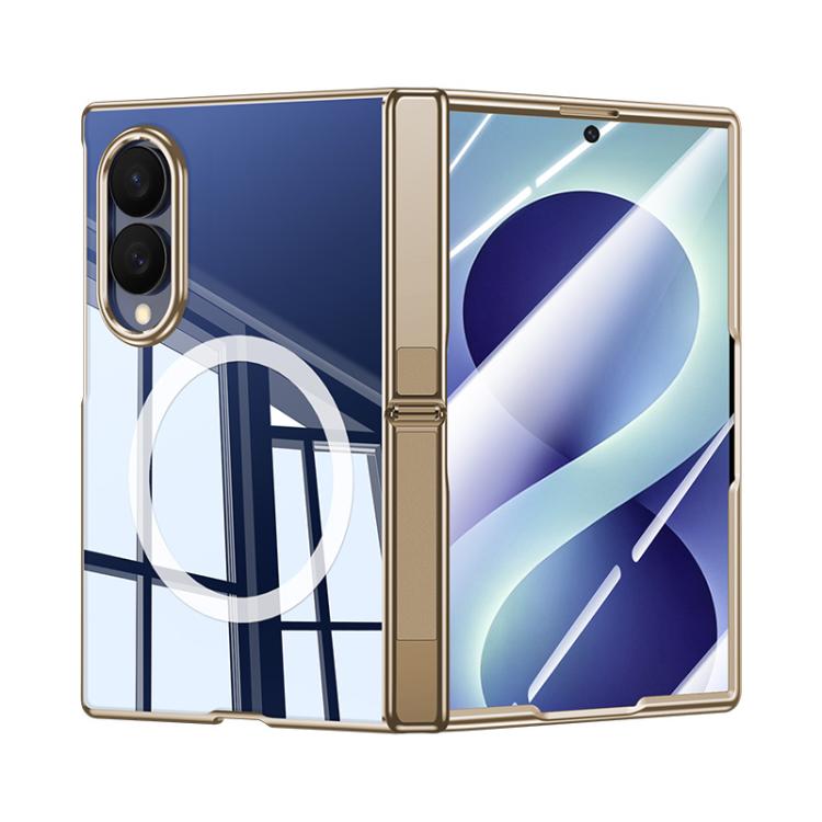 Custodia per telefono magnetica con cerniera trasparente galvanizzata., For Galaxy Z Fold8 5G, For Galaxy Z Fold8 Ultra 5G