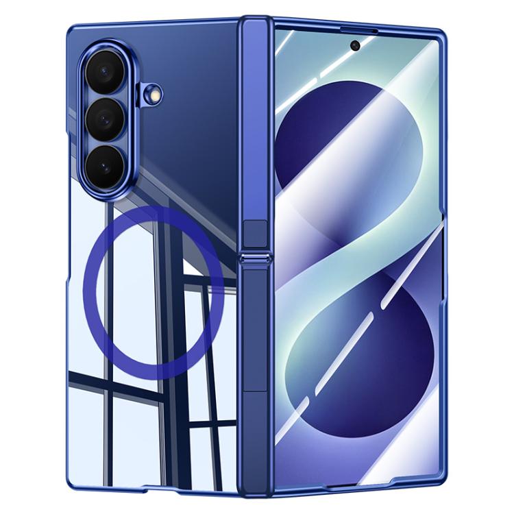 Custodia per telefono magnetica con cerniera trasparente galvanizzata., For Galaxy Z Fold8 5G, For Galaxy Z Fold8 Ultra 5G