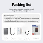 A3P Display destro da 0,42 pollici con texture twill Ultra sottile Registratore vocale intelligente AI Supporto AIREC-APP, 8GB, 16GB, 32GB, 64GB, 128GB, 256GB