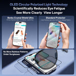 Pellicola protettiva temperata antiriflesso Benks Ultra 3D Hot Bending Eye Care AR, For iPhone 17 Pro Max, For iPhone 17 Pro