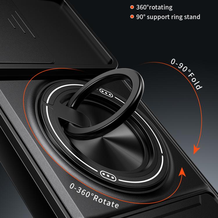 Custodia per telefono multifunzionale magnetica antiurto con finestra scorrevole per obiettivo., For Samsung Galaxy M16 5G
