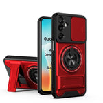 Custodia per telefono multifunzionale magnetica antiurto con finestra scorrevole per obiettivo., For Samsung Galaxy M16 5G