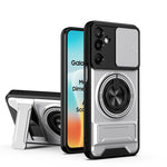 Custodia per telefono multifunzionale magnetica antiurto con finestra scorrevole per obiettivo., For Samsung Galaxy M16 5G