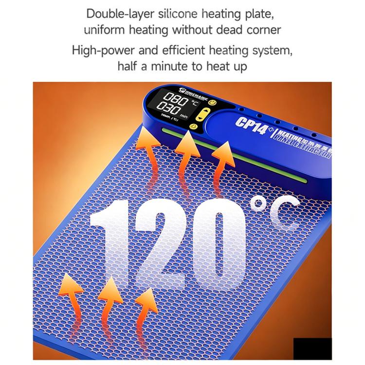 Separatore per schermo LCD MECHANIC CP14+ da 14 pollici con luce LED di rilevamento della polvere, EU Plug, US Plug