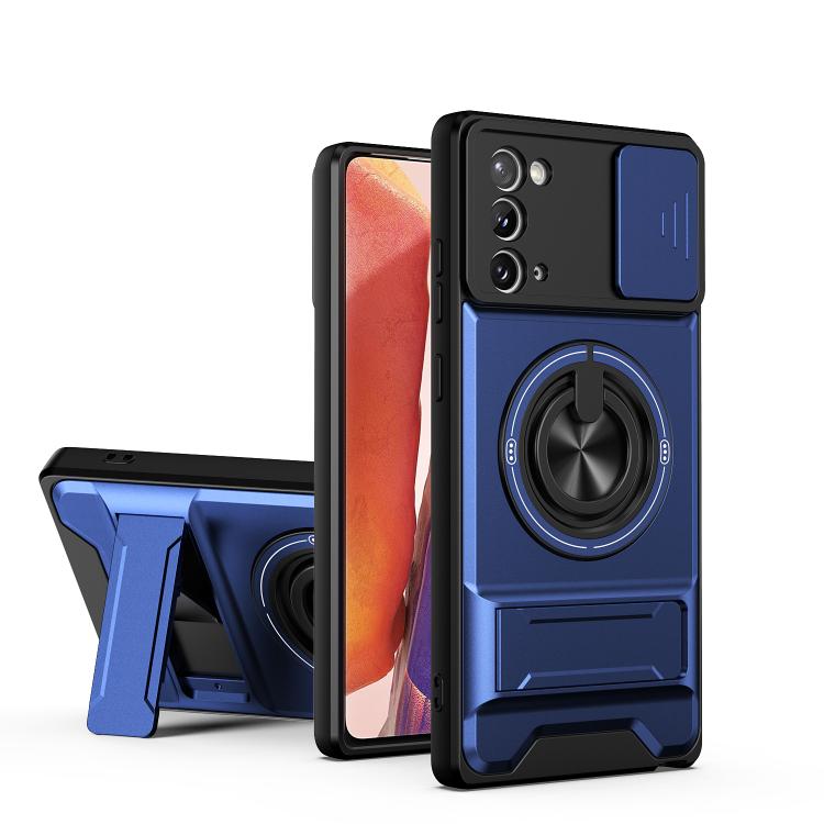 Custodia per telefono multifunzionale magnetica antiurto con finestra scorrevole per obiettivo., For Galaxy Note20 Ultra 5G, For Galaxy Note20, For Galaxy Note10+ 4G