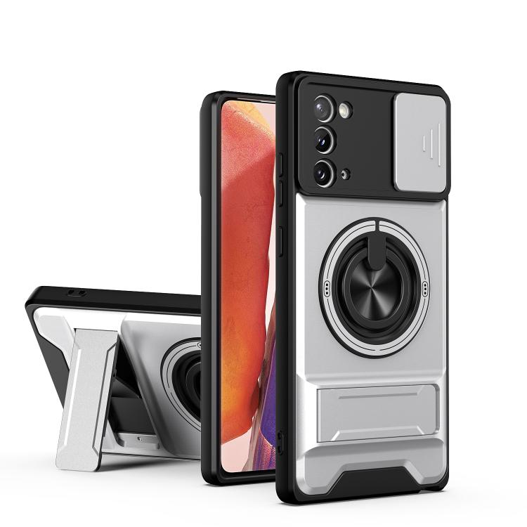Custodia per telefono multifunzionale magnetica antiurto con finestra scorrevole per obiettivo., For Galaxy Note20 Ultra 5G, For Galaxy Note20, For Galaxy Note10+ 4G