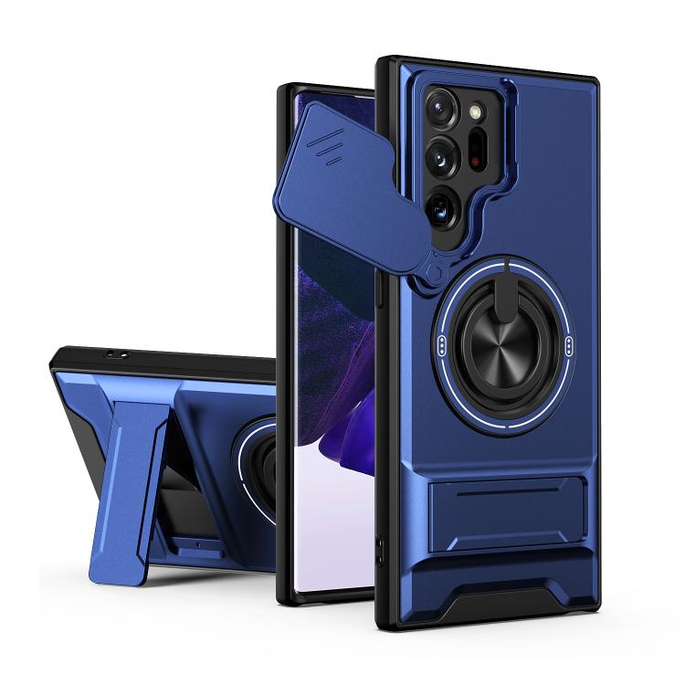 Custodia per telefono multifunzionale magnetica antiurto con finestra scorrevole per obiettivo., For Galaxy Note20 Ultra 5G, For Galaxy Note20, For Galaxy Note10+ 4G