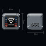 Caricabatterie da tavolo multi-interfaccia GaN BK-127D da 1200 W con illuminazione touch RGB, EU Plug, US Plug, AU Plug, UK Plug