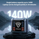 Caricabatterie da tavolo multi-interfaccia GaN BK-127D da 1200 W con illuminazione touch RGB, EU Plug, US Plug, AU Plug, UK Plug