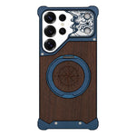 Custodia magnetica per telefono con supporto a 360° a forma di testa di cavallo in noce, For Galaxy S26 Ultra 5G, For Galaxy S25 Ultra 5G, For Galaxy S24 Ultra 5G, For Galaxy S23 Ultra 5G, For Galaxy S22 Ultra 5G