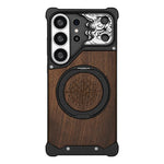 Custodia magnetica per telefono con supporto a 360° a forma di testa di cavallo in noce, For Galaxy S26 Ultra 5G, For Galaxy S25 Ultra 5G, For Galaxy S24 Ultra 5G, For Galaxy S23 Ultra 5G, For Galaxy S22 Ultra 5G