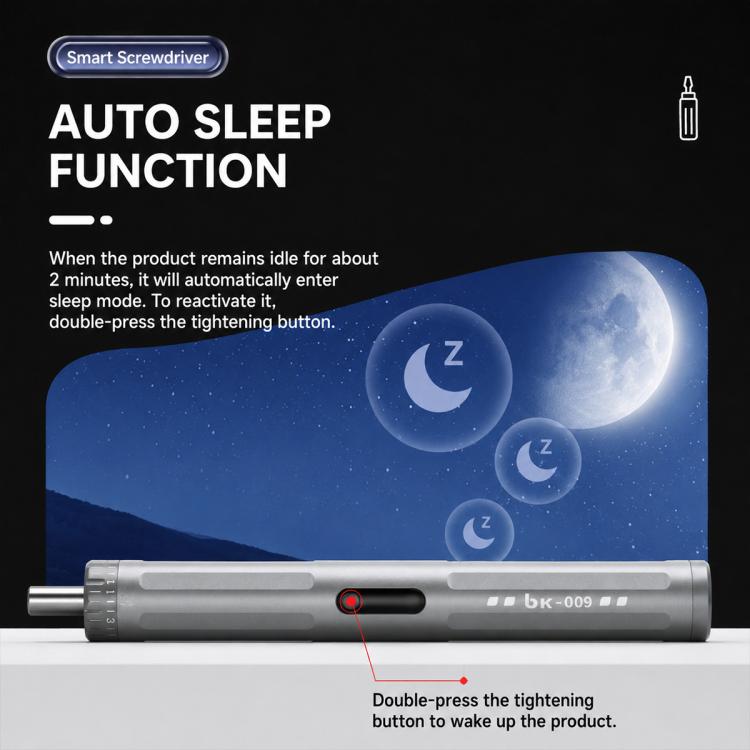 TBK BK-009 Avvitatore elettrico intelligente con freno di spegnimento e coppia regolabile, EU Plug, US Plug