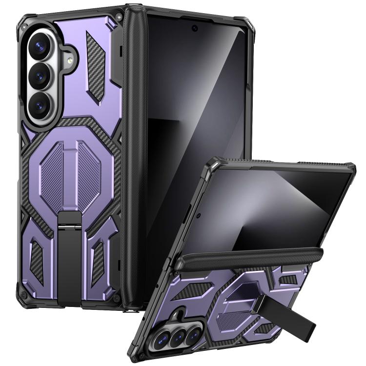 Custodia per telefono antiurto con supporto metallico nascosto e magnetico., For Galaxy Z Fold8 5G, For Galaxy Z Fold8 Ultra 5G, For Galaxy Z Flip8 5G, For Galaxy Z Fold7 5G