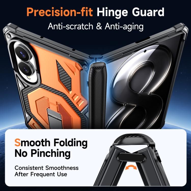 Custodia per telefono antiurto con supporto metallico nascosto e magnetico., For Galaxy Z Fold8 5G, For Galaxy Z Fold8 Ultra 5G, For Galaxy Z Flip8 5G, For Galaxy Z Fold7 5G