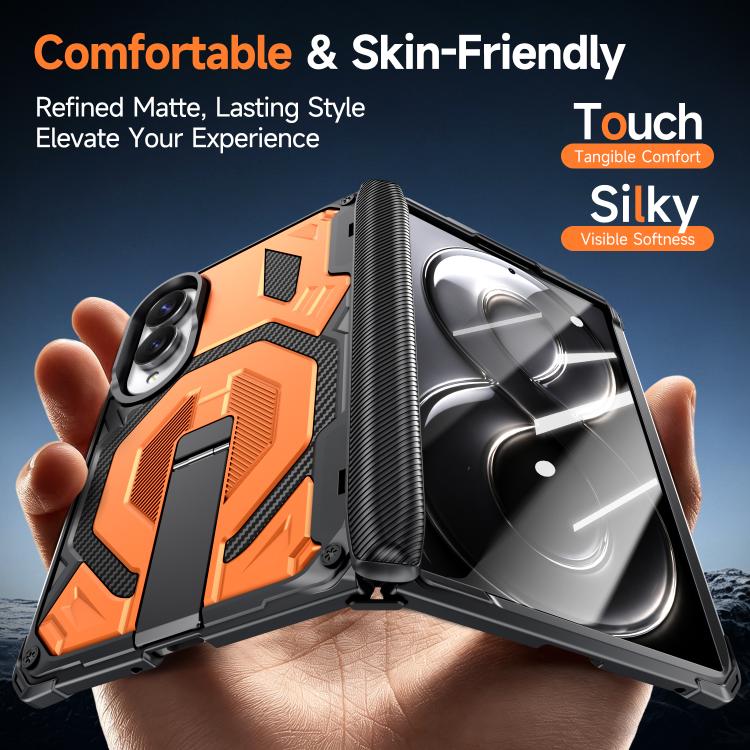 Custodia per telefono antiurto con supporto metallico nascosto e magnetico., For Galaxy Z Fold8 5G, For Galaxy Z Fold8 Ultra 5G, For Galaxy Z Flip8 5G, For Galaxy Z Fold7 5G
