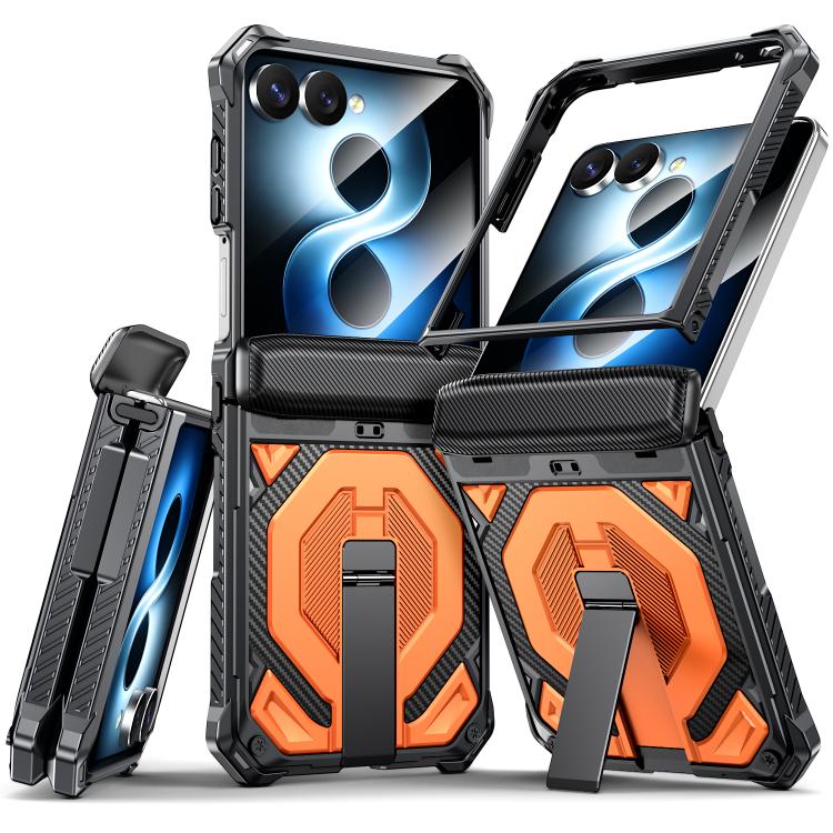 Custodia per telefono antiurto con supporto metallico nascosto e magnetico., For Galaxy Z Fold8 5G, For Galaxy Z Fold8 Ultra 5G, For Galaxy Z Flip8 5G, For Galaxy Z Fold7 5G