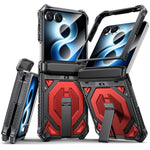 Custodia per telefono antiurto con supporto metallico nascosto e magnetico., For Galaxy Z Fold8 5G, For Galaxy Z Fold8 Ultra 5G, For Galaxy Z Flip8 5G, For Galaxy Z Fold7 5G