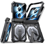 Custodia per telefono antiurto con supporto metallico nascosto e magnetico., For Galaxy Z Fold8 5G, For Galaxy Z Fold8 Ultra 5G, For Galaxy Z Flip8 5G, For Galaxy Z Fold7 5G