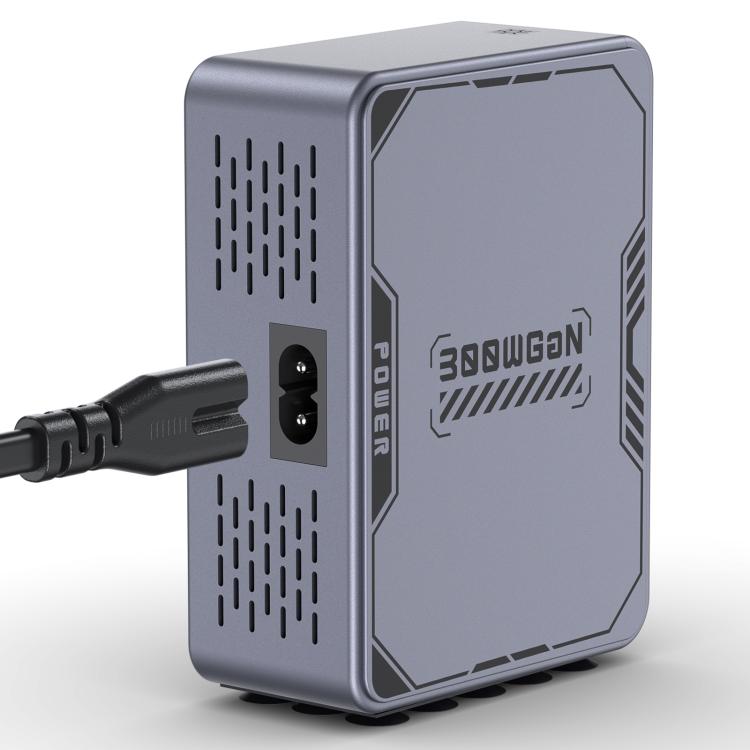 Caricabatterie rapido da tavolo GaN multi-interfaccia da 300 W, EU Plug, US Plug, AU Plug, UK Plug