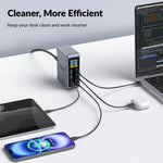 Caricabatterie rapido da tavolo GaN multi-interfaccia da 300 W, EU Plug, US Plug, AU Plug, UK Plug