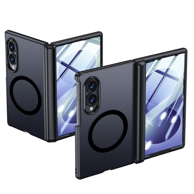 Custodia magnetica per telefono con guscio e pellicola integrati, effetto pelle traslucida satinata., For Galaxy Z Fold8 5G, For Galaxy Z Fold8 Ultra 5G