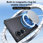 Custodia magnetica per telefono con guscio e pellicola integrati, effetto pelle traslucida satinata., For Galaxy Z Fold8 5G, For Galaxy Z Fold8 Ultra 5G