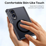 Custodia magnetica per telefono con guscio e pellicola integrati, effetto pelle traslucida satinata., For Galaxy Z Fold8 5G, For Galaxy Z Fold8 Ultra 5G