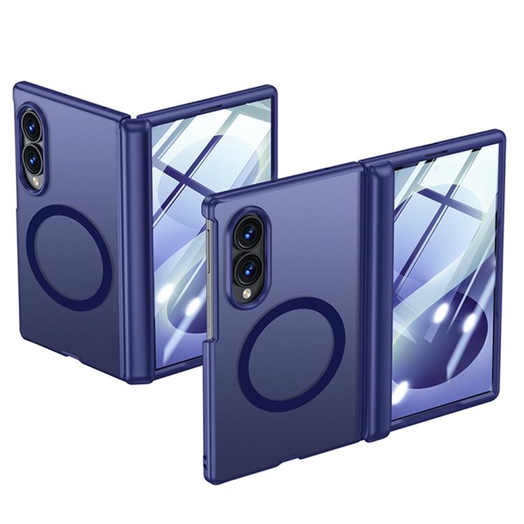 Custodia magnetica per telefono con guscio e pellicola integrati, effetto pelle traslucida satinata., For Galaxy Z Fold8 5G, For Galaxy Z Fold8 Ultra 5G