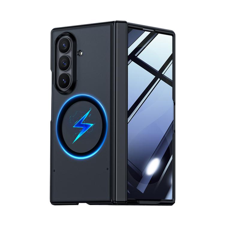 Custodia magnetica per telefono con guscio e pellicola integrati, effetto pelle traslucida satinata., For Galaxy Z Fold8 5G, For Galaxy Z Fold8 Ultra 5G