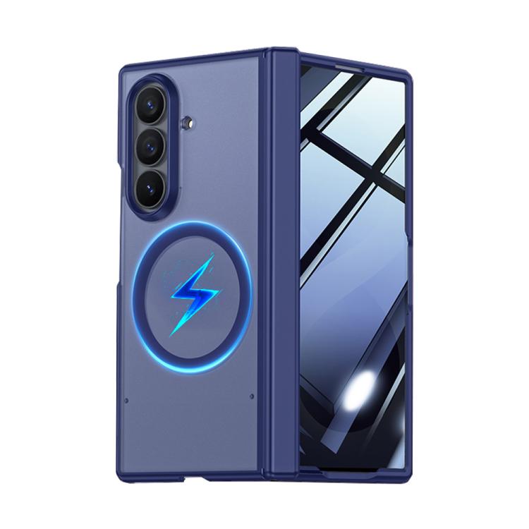 Custodia magnetica per telefono con guscio e pellicola integrati, effetto pelle traslucida satinata., For Galaxy Z Fold8 5G, For Galaxy Z Fold8 Ultra 5G