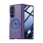 Custodia magnetica per telefono con guscio e pellicola integrati, effetto pelle traslucida satinata., For Galaxy Z Fold8 5G, For Galaxy Z Fold8 Ultra 5G