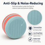 Set di 4 tappi antiscivolo in silicone per gambe di tavoli e sedie.